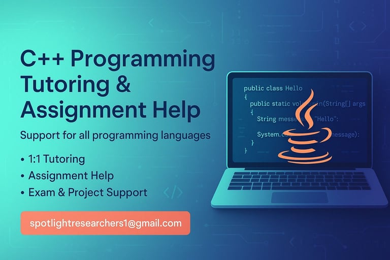 C++/C/C#  Programming Tutoring 