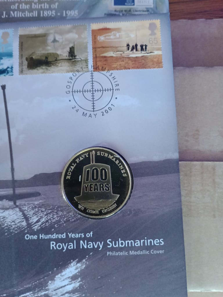 Royal mint specials celebrating hundred years of royal submarines x 2