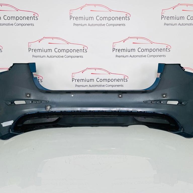 Skoda Scala Rear Bumper Genuine Blue With Diffuser 2019 - 2023 [ao63]