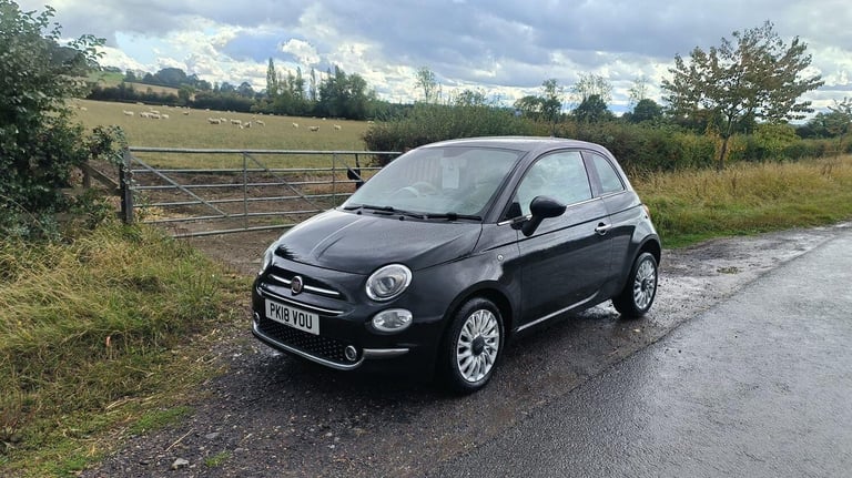 FIAT 500 1.2 500 Euro 6 1.2 69hp Lounge Black Manual Petrol 2018