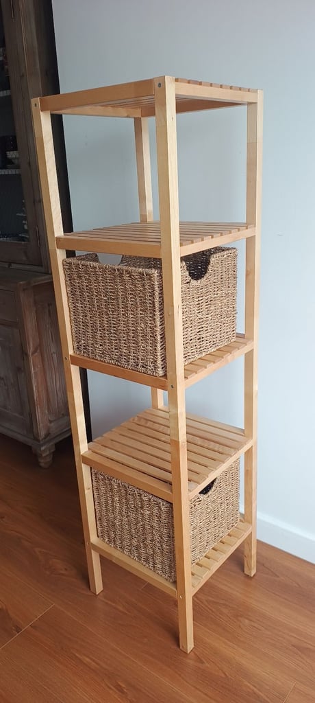 image for 5 tier shelves with basket