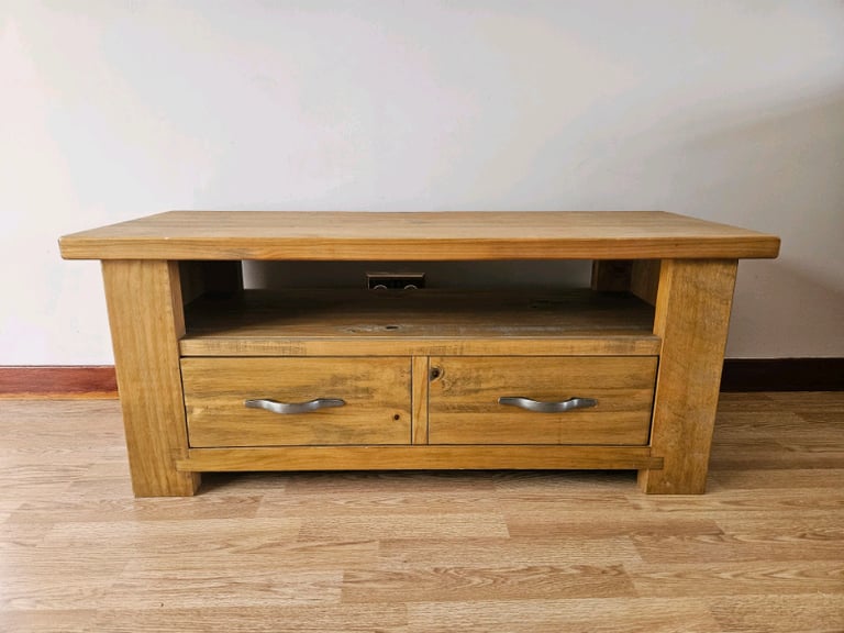 NEXT oak TV unit with drawer