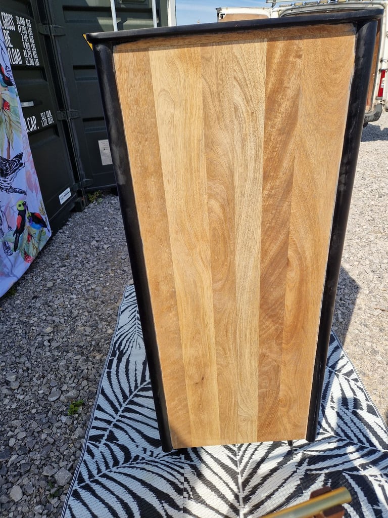 Custom Swoon Reyna Wardrobe / Coat Cupboard One Off Unique Handmade Solid  Mango Wood Shabby Chic