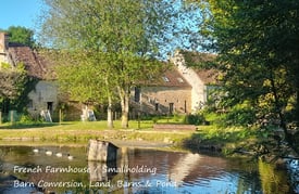 French Farmhouse / Smallholding, Normandy, France. Barn Conversion, Land, Barns, Stable, Large Pond