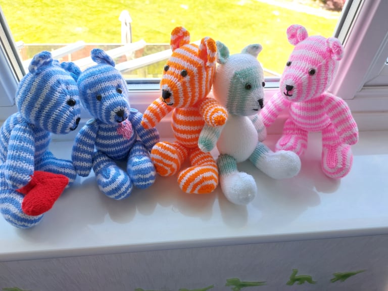 New Small stripy teddies