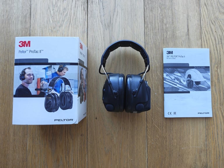 image for 3M Peltor ProTac II Ear Defenders – Great Condition – With Box