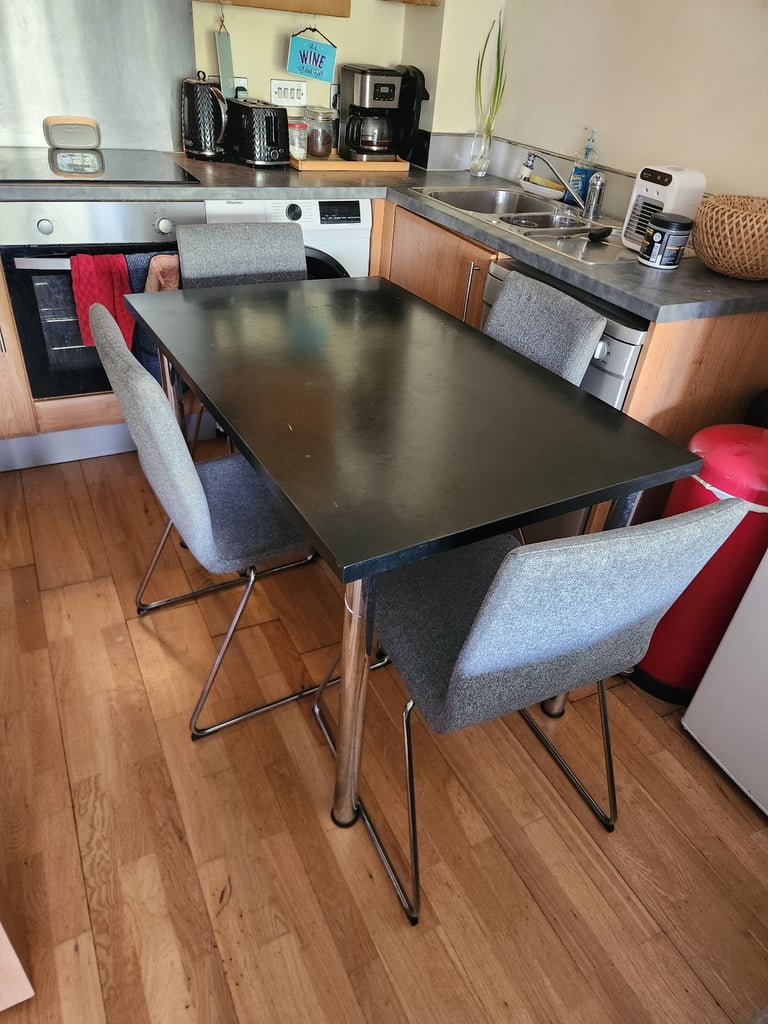 image for Table and six chairs