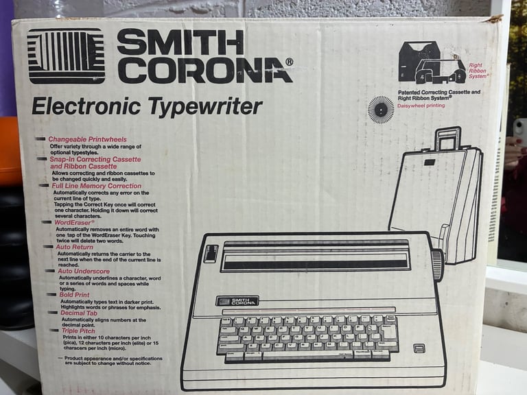 SMITH CORONA CX380 ELEC TYPEWRITER 