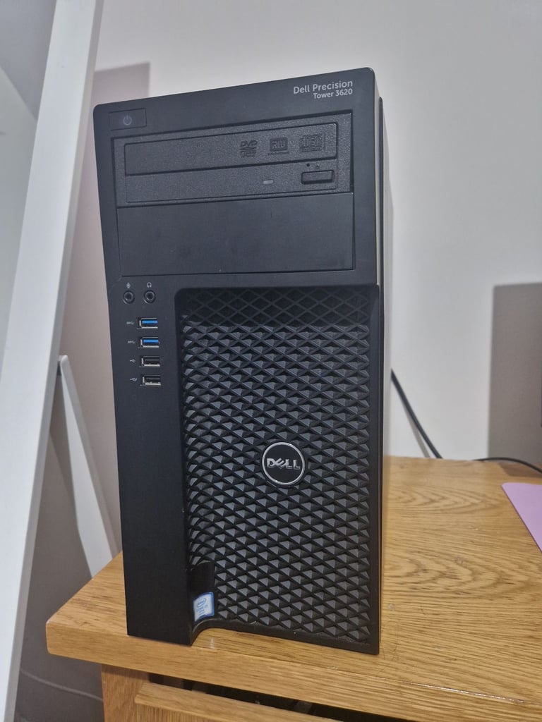 Upgraded Dell Precision Tower 3620 - 17, 16GB RAM, GTX 1050 Ti, 1TB HDD + 240GB SSD