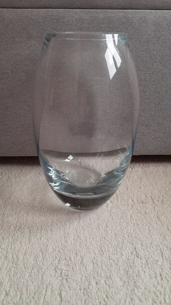 Krosno Poland Clear Glass Vase