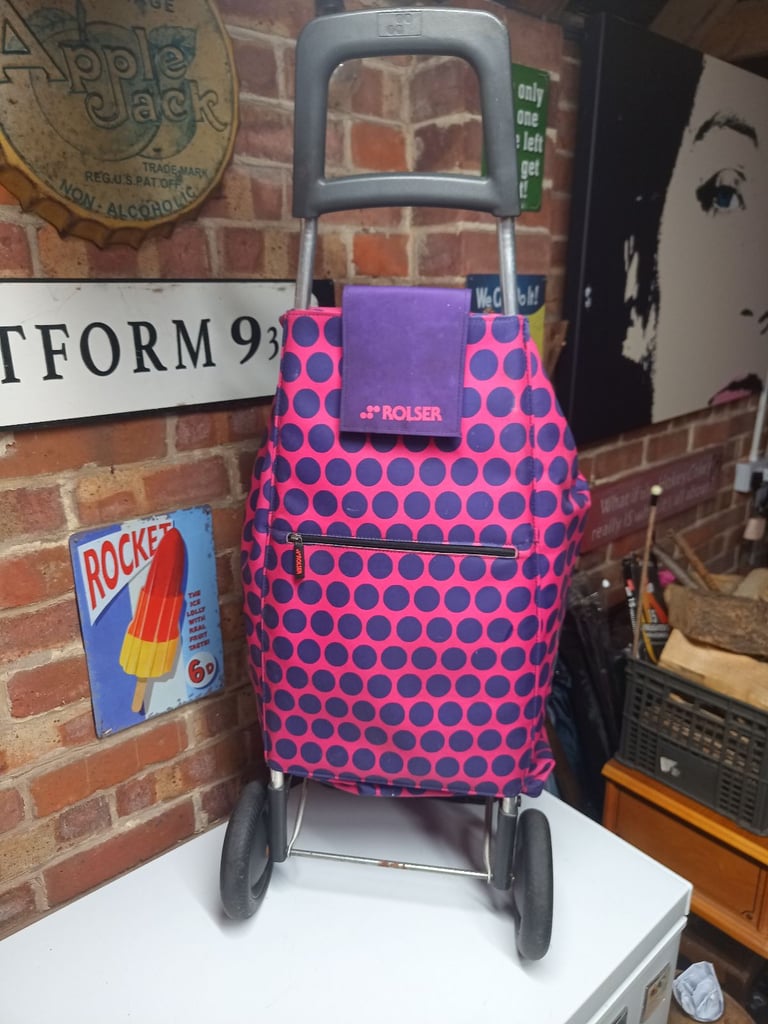 Rolser (high end brand) 2 wheeled, foldable shopping trolley.