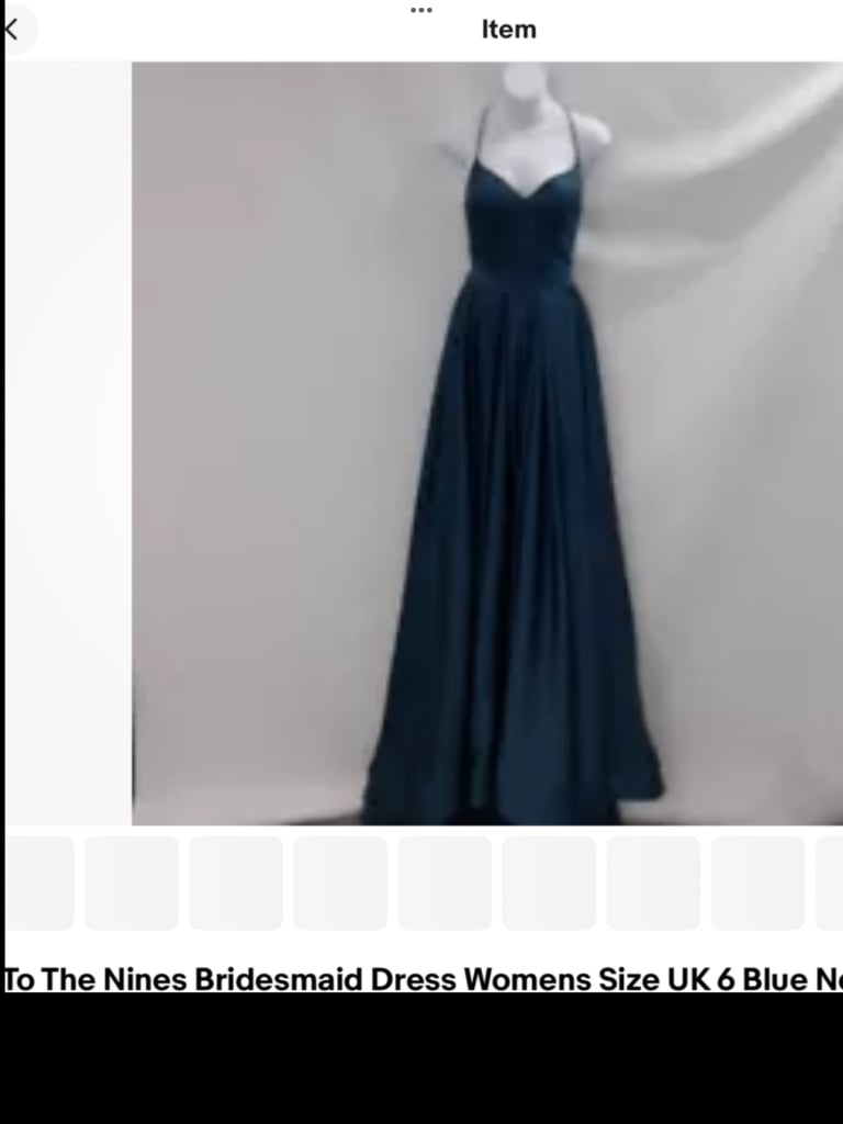 image for Ladies dress brand new with price tag size 6 RRP £415 now £50 only navy blue colour 