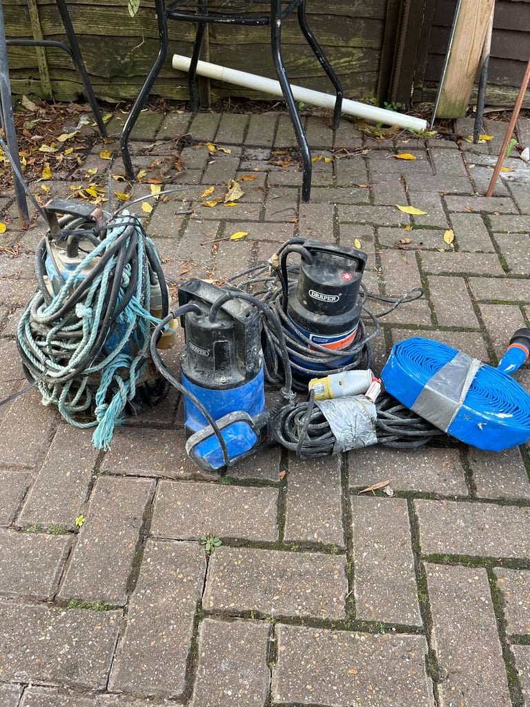 image for Draper 110v Water Pumps x3 with hose