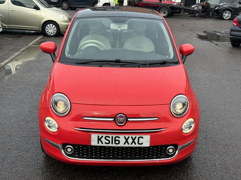 2016 Fiat 500 1.2 Lounge Euro 6 (s/s) 3dr HATCHBACK Petrol Manual