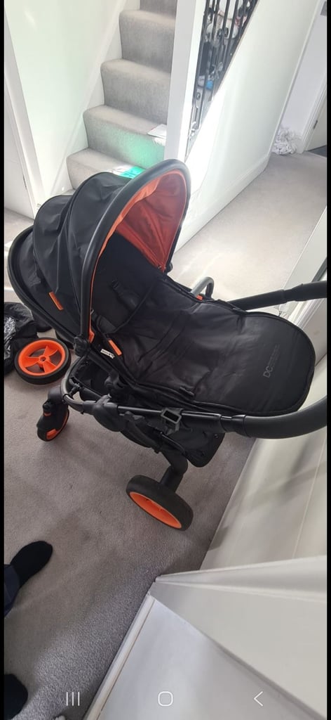 ICandy Peach 5th Anniversary Limited Edition Designer Collection (DC) pram Orange and Black