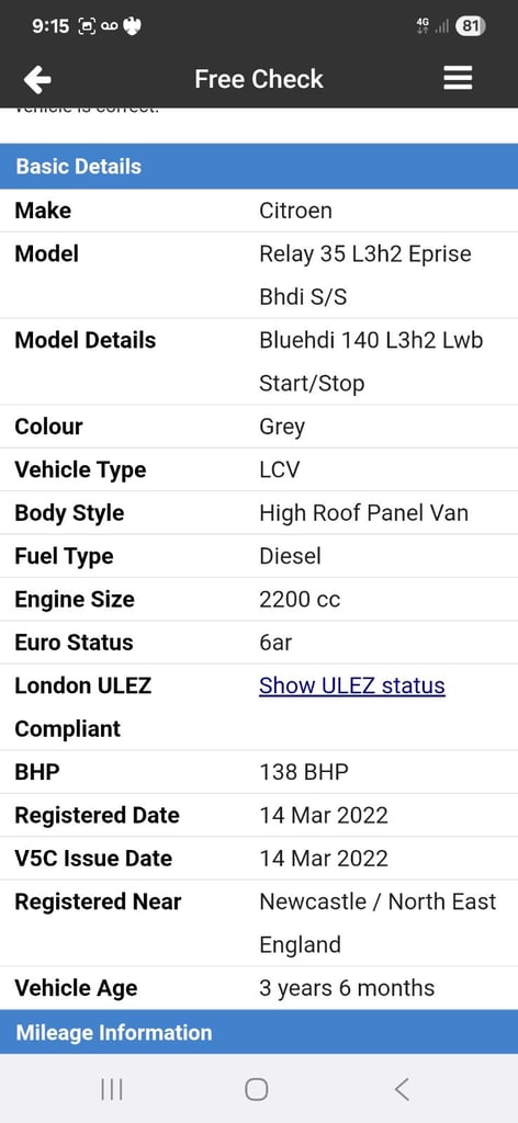 Citroen, RELAY, spares or repair parts project non runner runs knocking engine not salvage damaged