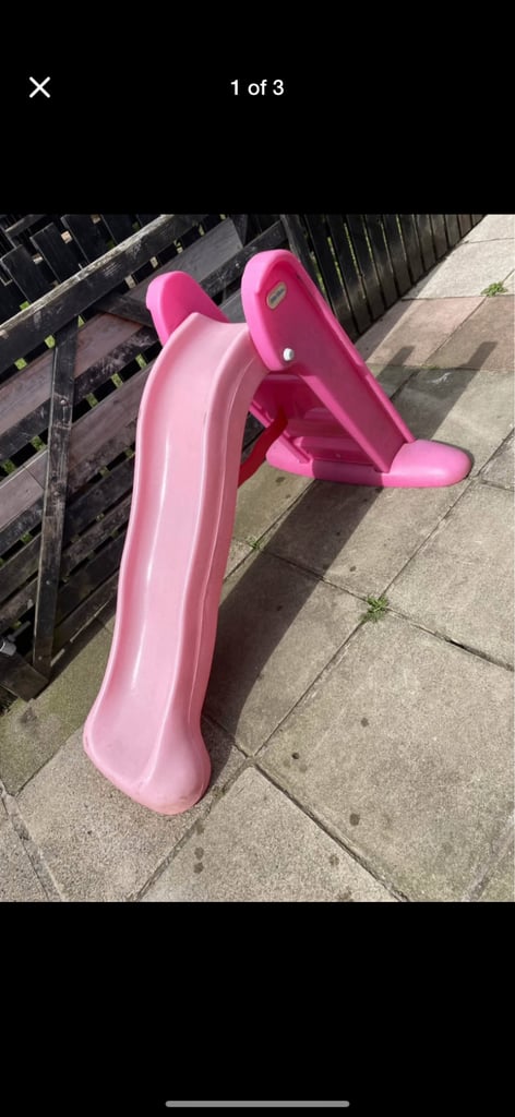 image for Little tikes tykes garden toys slide folding fold up pink large