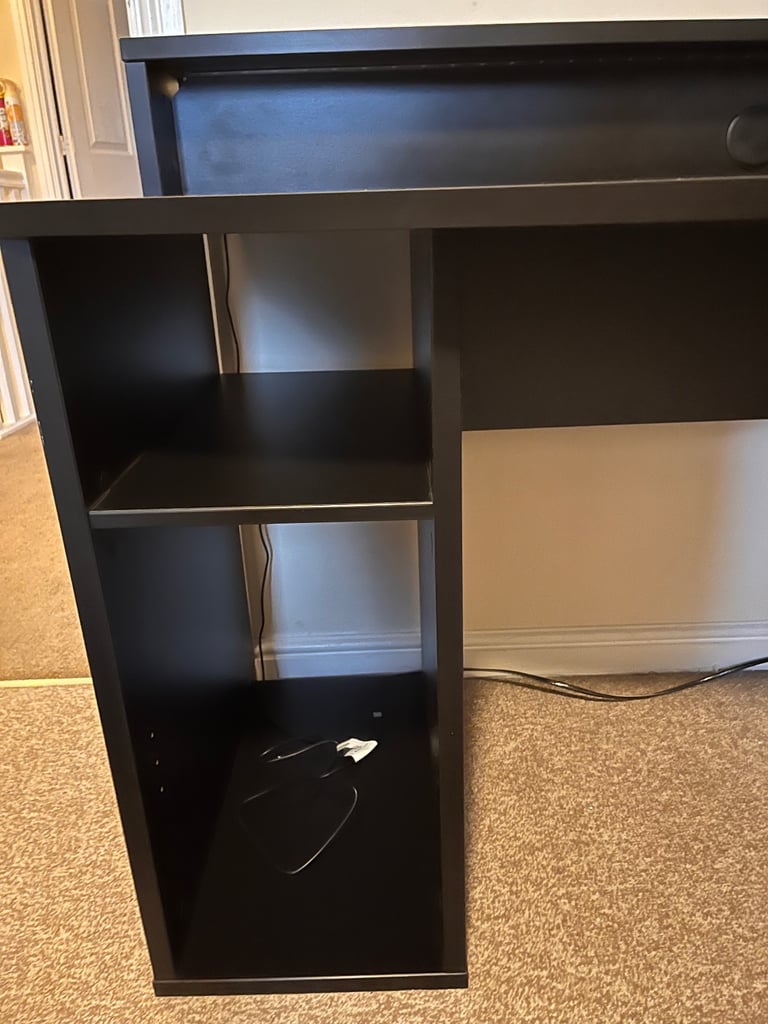 Black desk
