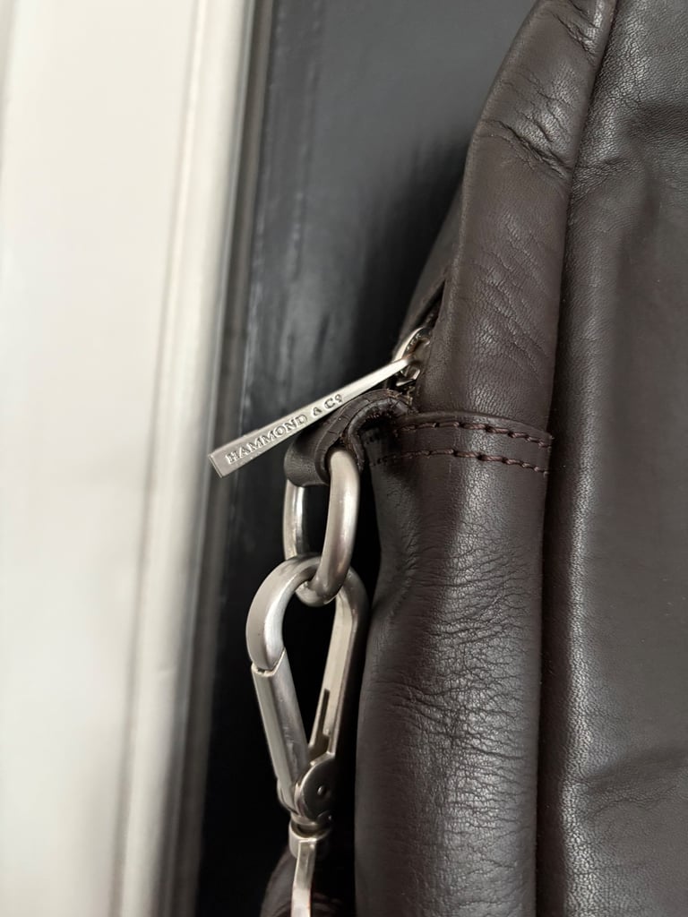 Hammond & Co Black Leather Bag