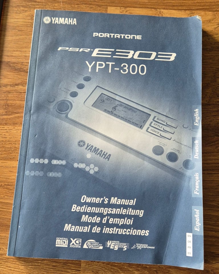 User manual for PSR-E303