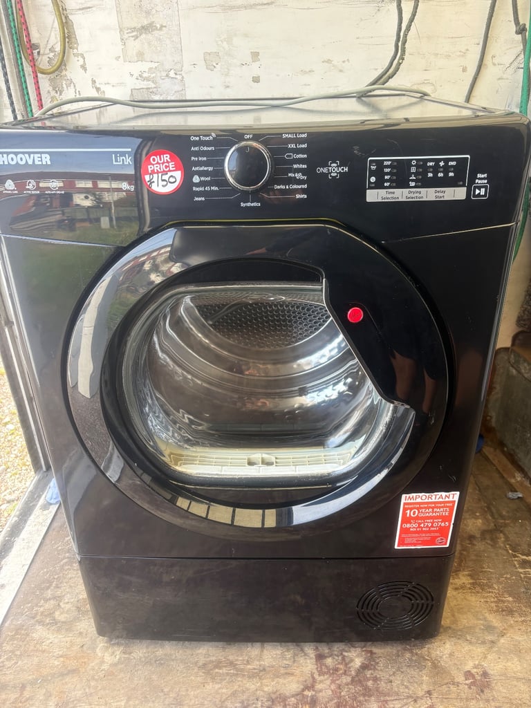 image for 🔥HOOVER 8KG CONDERSOR DRYER AS NEW £150 DELIVERED 🔥6 MONTHS WARRANTY 🔥DENTON APPLIANCES 