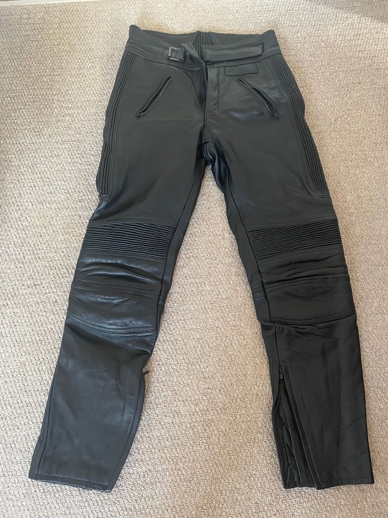 MENS LEATHER BELSTAFF MOTORBIKE TROUSERS