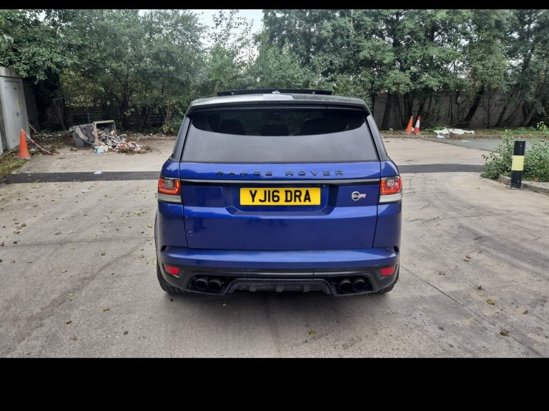 2016 LAND ROVER RANGE ROVER SPORT SVR V8 AUTO SUV BLUE PETROL