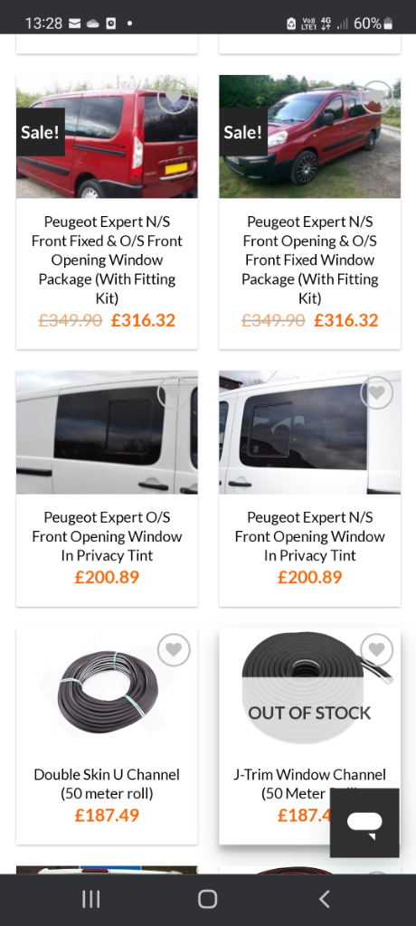 image for BNIB TINTED REAR SIDE WINDOW PASSENGER SIDE 