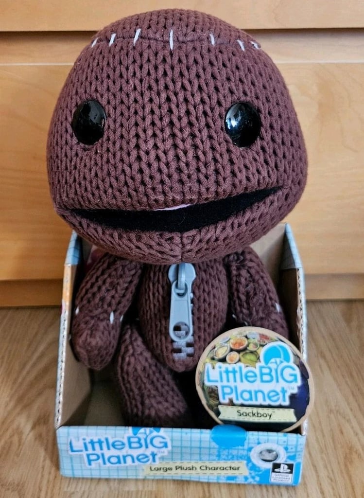 Official Little Big Planet Sackboy Doll Plush Soft Toy 12" With Tag Sackboy