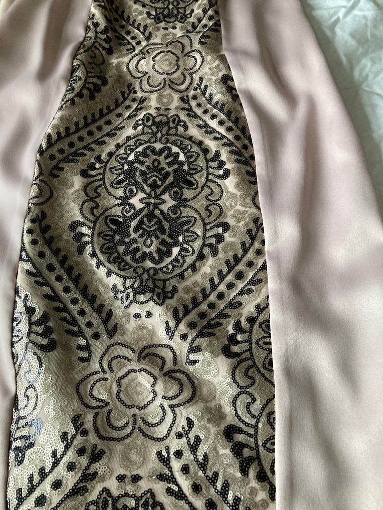 blush coloured dress 