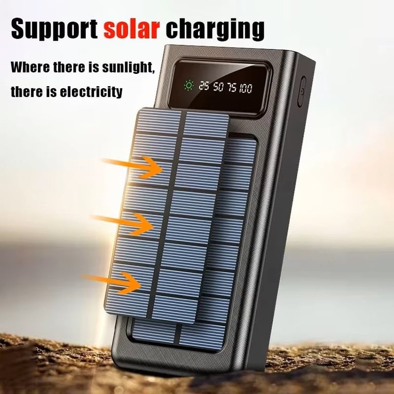120W Solar Energy Power Bank 20000mAh 