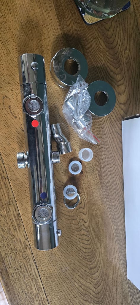 image for Shower mixer twin thermostat 