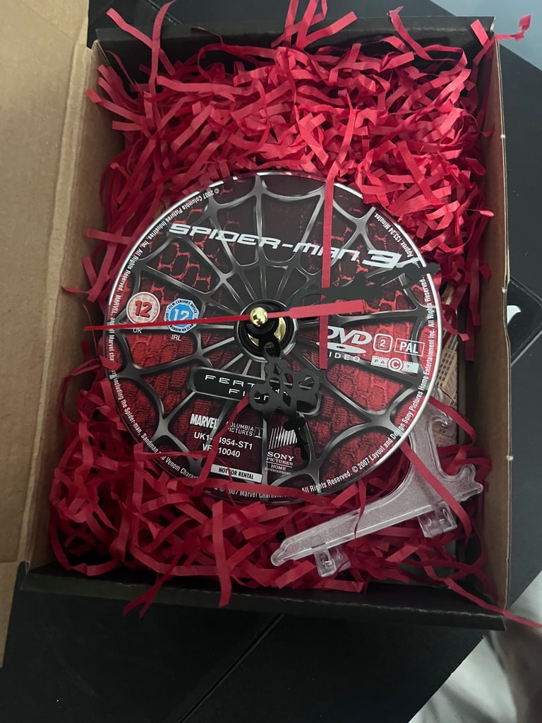 Spiderman DVD Clocks & dvd box