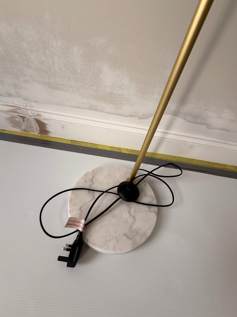 Modern Gold & Marble Floor Lamp 