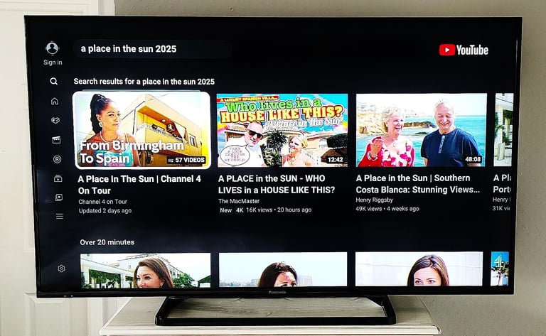 50" PANASONIC SMART FULL HD SLIM LED WIFI TV AMAZON YOUTUBE SCREEN MIRRORING RC STAND-FREE DELIVERY