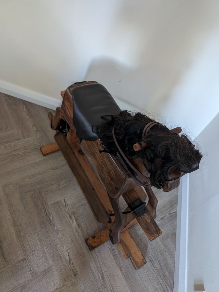 Wooden rocking horse