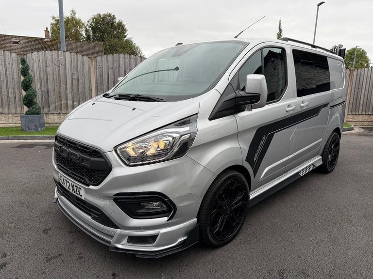 2022/72 FORD TRANSIT CUSTOM RS EDITION 170 SWB CREW VAN DOUBLE CAB "no vat"