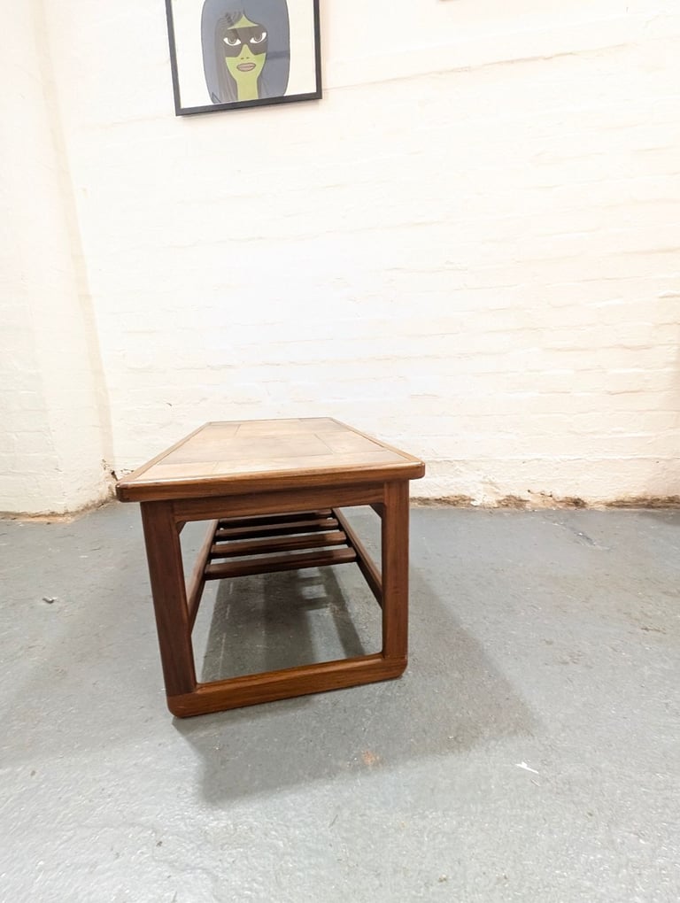 Danish Mid Century Teak Two Tier Coffee Table