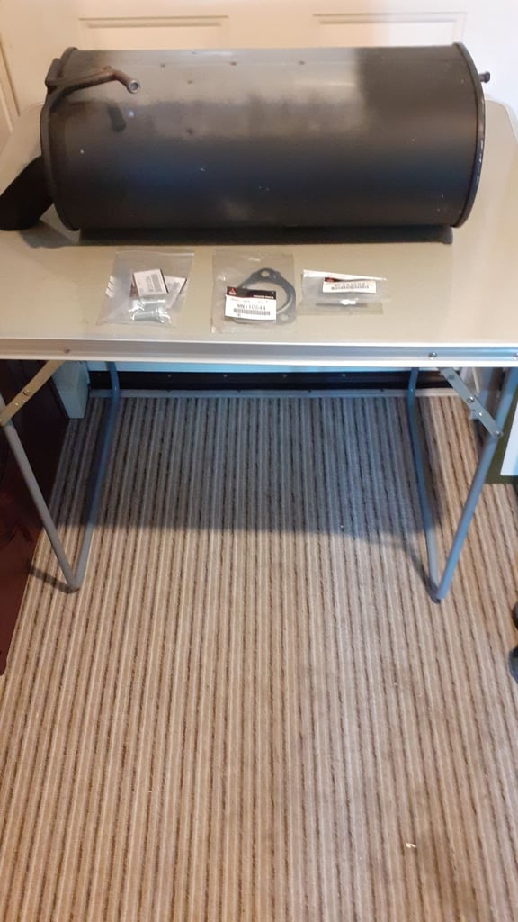 New back box exhaust for Mitsubishi Outlander with fitment parts 