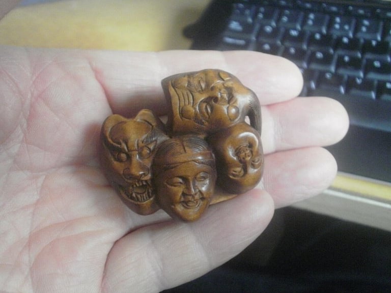 Netsuke gifts hand carved wooden collectable ornament over 270 to choose from