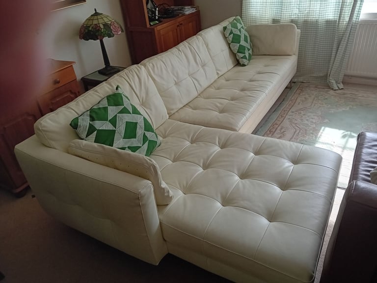 Leather dwell L Shaped sofa