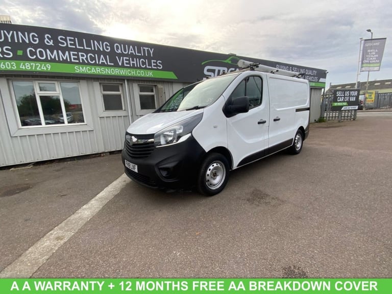 image for 2018 Vauxhall Vivaro 1.6 CDTi 2900 Panel Van 5dr Diesel Manual L1 H1 Euro 6 (s/s) (95 ps) PANEL V...