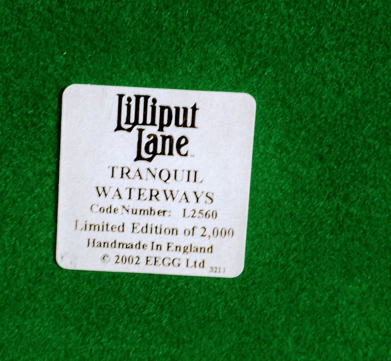 Lilliput Lane number L2560 Tranquil Waterways boxed with deeds.