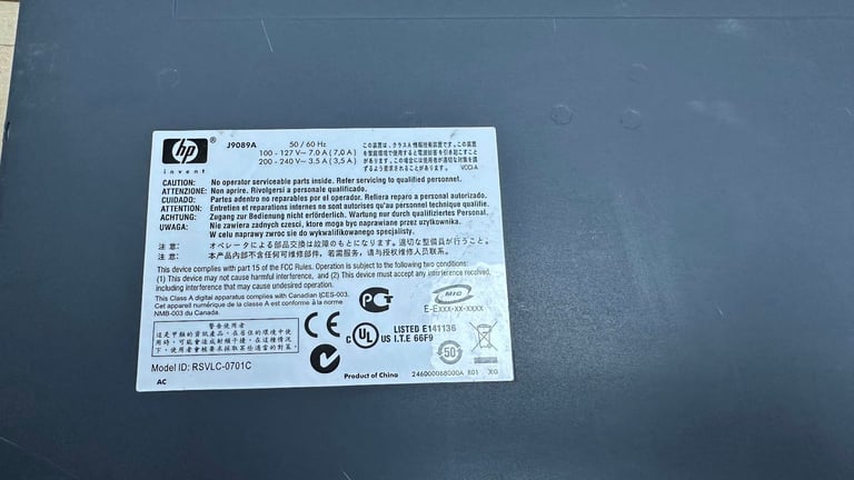 HP ProCurve switch 48 POE ports