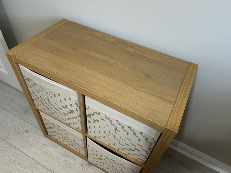 Kallax Storage Cube with Storage Boxes