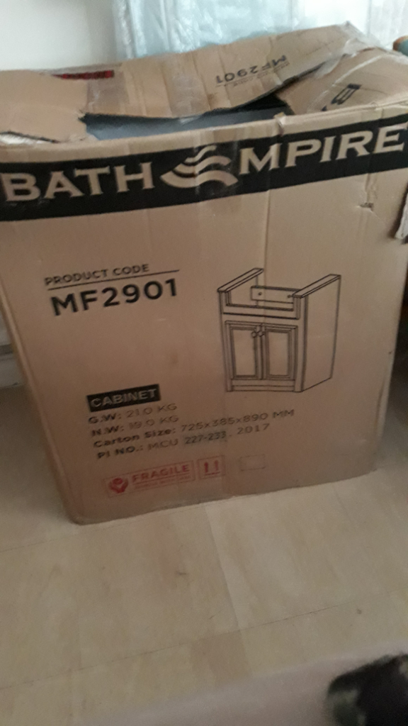 Bathroom Vanity Unit, brand new, still in its box