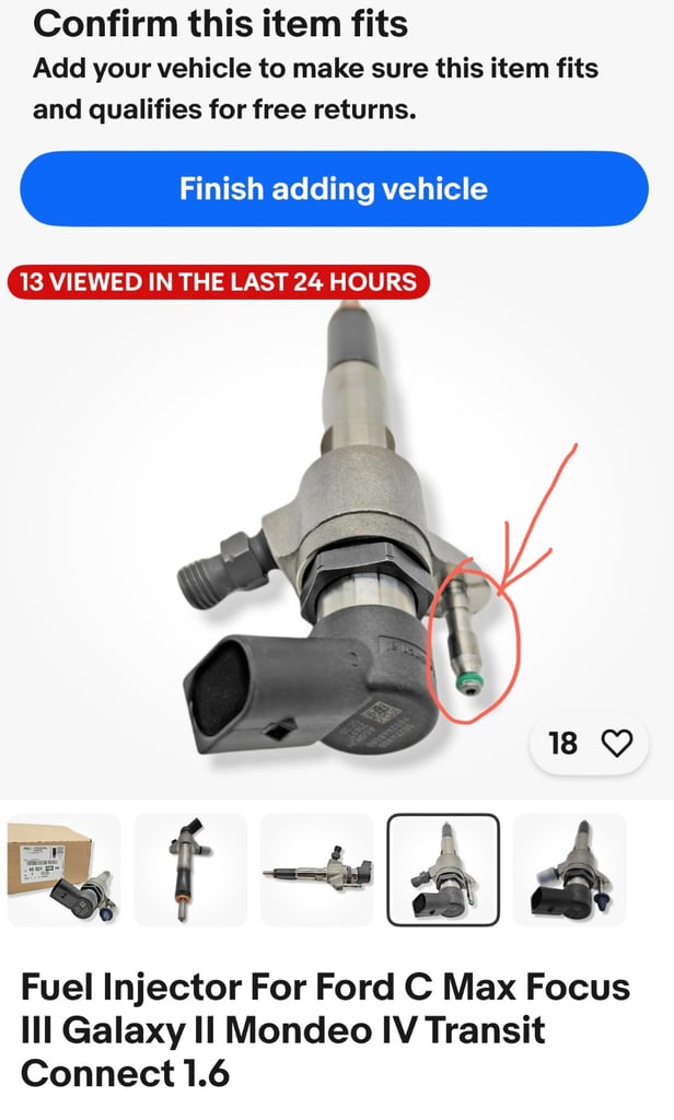 Wanted 1.6 tdci hdi diesel injector Ford Peugeot Citroen Mazda Volvo mini 1560cc engine 