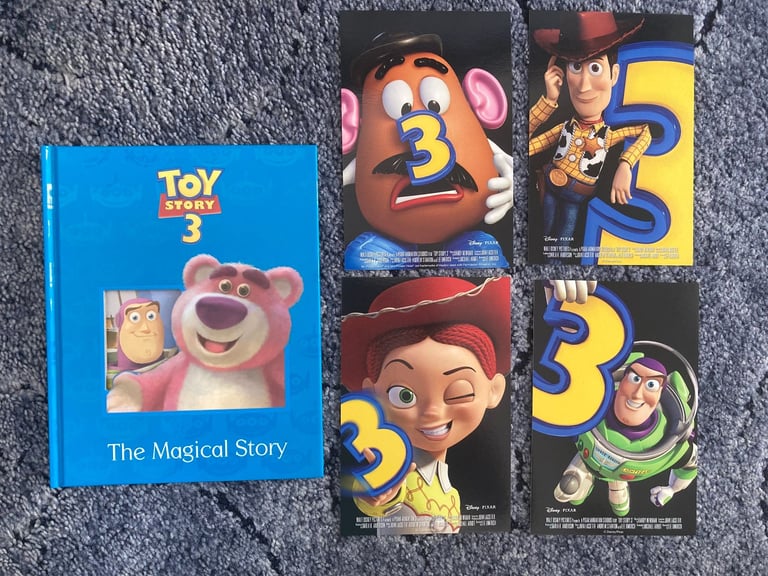 Disney Pixar Toy Story 3 & four-character cards Books/book – post or collect