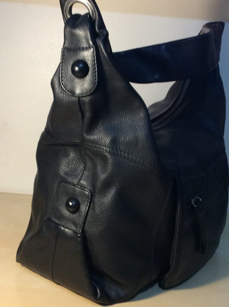 Italy Black Leather Bag 