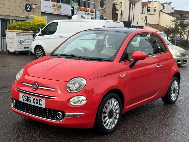 2016 Fiat 500 1.2 Lounge Euro 6 (s/s) 3dr HATCHBACK Petrol Manual